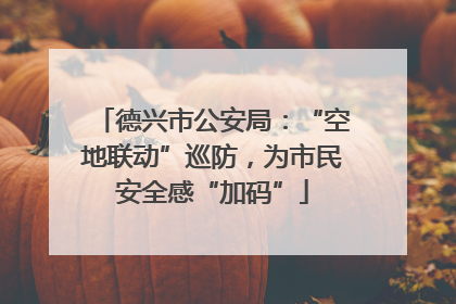 德兴市公安局：“空地联动”巡防，为市民安全感“加码”