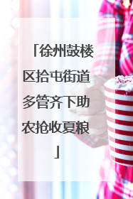 徐州鼓楼区拾屯街道多管齐下助农抢收夏粮