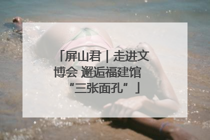 屏山君｜走进文博会 邂逅福建馆“三张面孔”