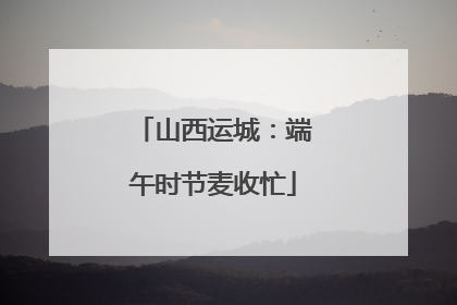 山西运城：端午时节麦收忙
