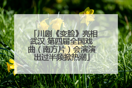 川剧《变脸》亮相武汉 第四届全国戏曲（南方片）会演演出过半频掀热潮