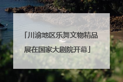 川渝地区乐舞文物精品展在国家大剧院开幕