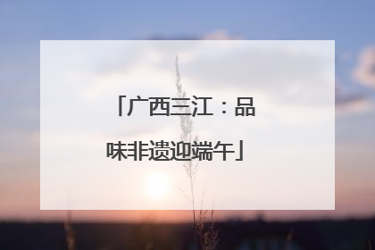 广西三江：品味非遗迎端午