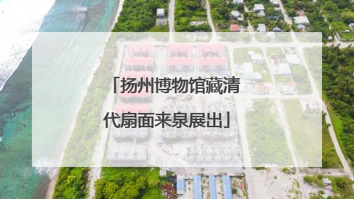 扬州博物馆藏清代扇面来泉展出