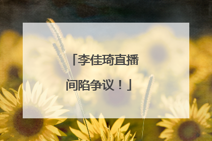 李佳琦直播间陷争议！