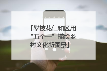 攀枝花仁和区用“五个一”描绘乡村文化新图景