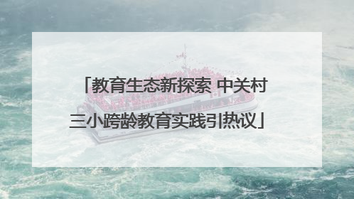 教育生态新探索 中关村三小跨龄教育实践引热议