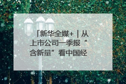 新华全媒+｜从上市公司一季报“含新量”看中国经济发展向“新”