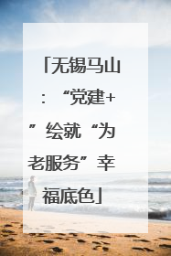 无锡马山：“党建+”绘就“为老服务”幸福底色