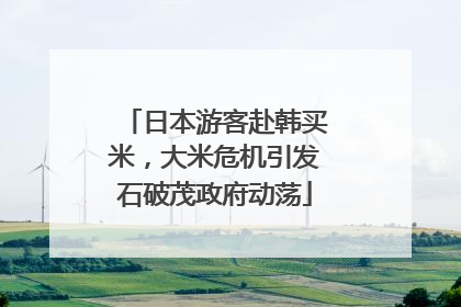 日本游客赴韩买米，大米危机引发石破茂政府动荡