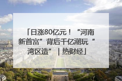 日涨80亿元！“河南新首富”背后千亿潮玩“湾区造”｜热财经