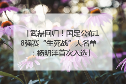 武磊回归！国足公布18强赛“生死战”大名单：杨明洋首次入选