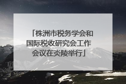 株洲市税务学会和国际税收研究会工作会议在炎陵举行