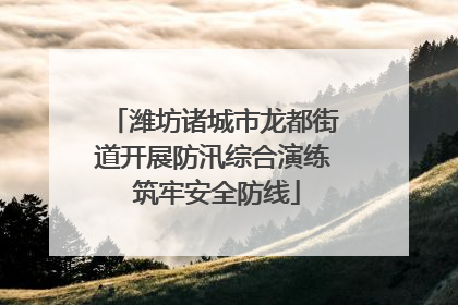 潍坊诸城市龙都街道开展防汛综合演练 筑牢安全防线