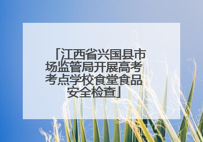 江西省兴国县市场监管局开展高考考点学校食堂食品安全检查
