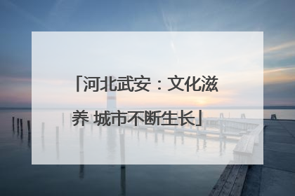 河北武安：文化滋养 城市不断生长