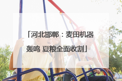 河北邯郸：麦田机器轰鸣 夏粮全面收割