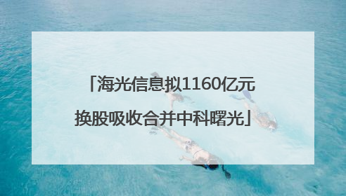 海光信息拟1160亿元换股吸收合并中科曙光