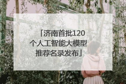 济南首批120个人工智能大模型推荐名录发布