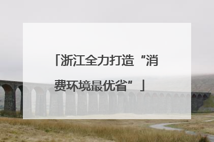 浙江全力打造“消费环境最优省”