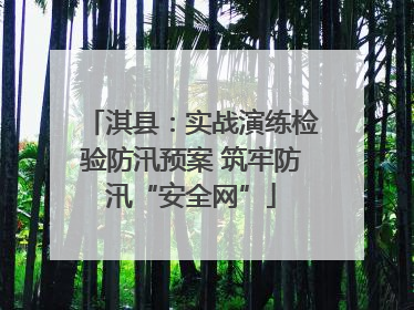 淇县：实战演练检验防汛预案 筑牢防汛“安全网”