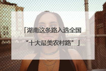 湖南这条路入选全国“十大最美农村路”