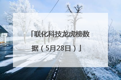 联化科技龙虎榜数据（5月28日）