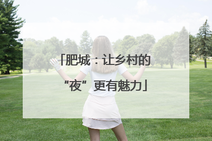 肥城：让乡村的“夜”更有魅力