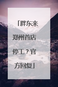 胖东来郑州首店停工？官方回复