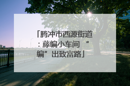 腾冲市西源街道：藤编小车间 “编”出致富路