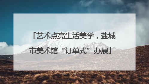 艺术点亮生活美学，盐城市美术馆“订单式”办展