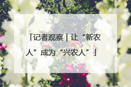记者观察｜让“新农人”成为“兴农人”