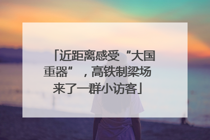 近距离感受“大国重器”，高铁制梁场来了一群小访客