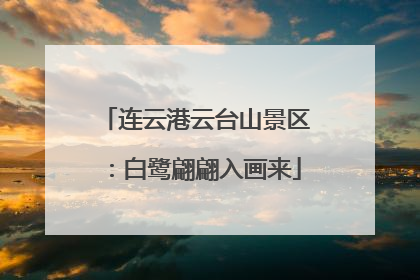 连云港云台山景区：白鹭翩翩入画来
