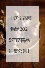 辽宁省博物馆2025年度藏品征集公告
