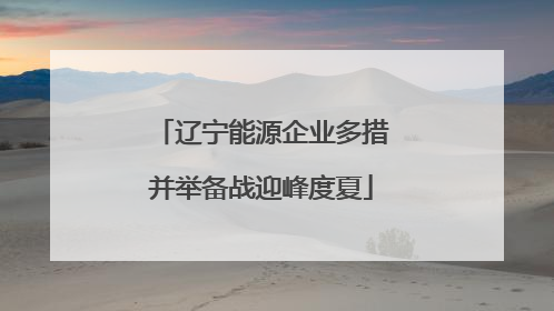 辽宁能源企业多措并举备战迎峰度夏