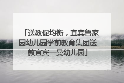 送教促均衡，宜宾鲁家园幼儿园学前教育集团送教宜宾一曼幼儿园