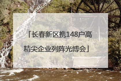 长春新区携148户高精尖企业列阵光博会