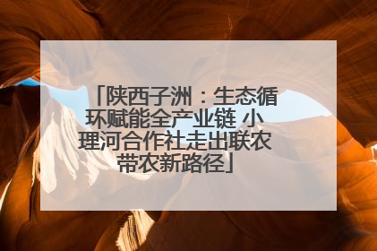 陕西子洲：生态循环赋能全产业链 小理河合作社走出联农带农新路径