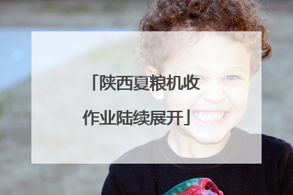 陕西夏粮机收作业陆续展开