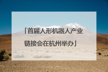 首届人形机器人产业链接会在杭州举办