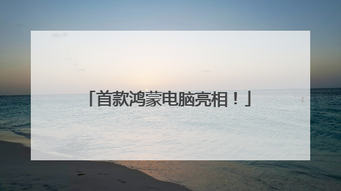 首款鸿蒙电脑亮相！