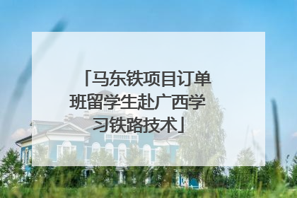 马东铁项目订单班留学生赴广西学习铁路技术