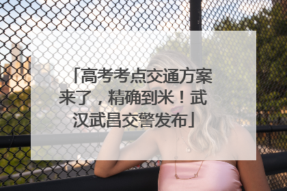 高考考点交通方案来了，精确到米！武汉武昌交警发布