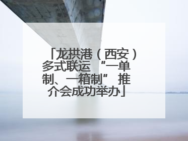 龙拱港（西安）多式联运 “一单制、一箱制” 推介会成功举办