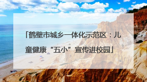 鹤壁市城乡一体化示范区：儿童健康“五小”宣传进校园