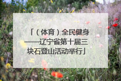 （体育）全民健身——辽宁省第十届三块石登山活动举行