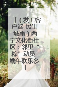 （发！客户端 民生 城事）西宁文化街社区：邻里“粽”动员 端午欢乐多