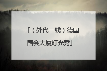 （外代一线）德国国会大厦灯光秀