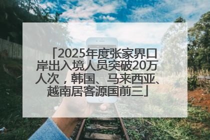 2025年度张家界口岸出入境人员突破20万人次，韩国、马来西亚、越南居客源国前三